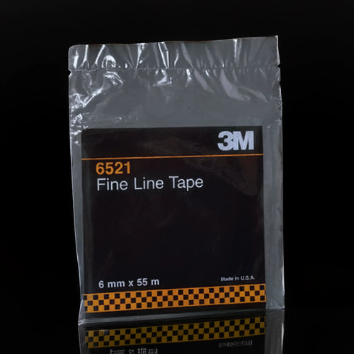 3M Fine Line Tape 6521, 6 mm x 55 m, black studio background