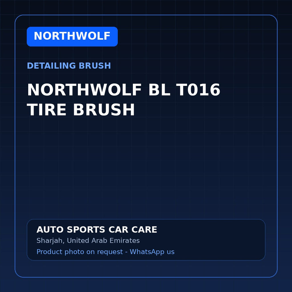 NORTHWOLF BL T016 TIRE BRUSH – Northwolf Detailing Brush – AUTO SPORTS CAR CARE, Sharjah UAE (catalogue image)
