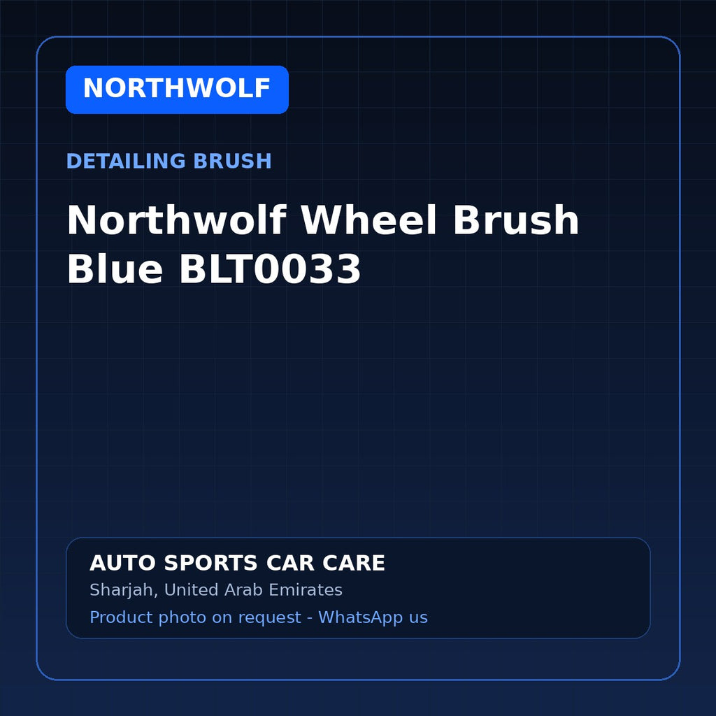 Northwolf Wheel Brush Blue BLT0033 – Northwolf Detailing Brush – AUTO SPORTS CAR CARE, Sharjah UAE (catalogue image)