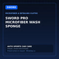 SWORD PRO MICROFIBER WASH SPONGE – SWORD Microfiber & Detailing Cloths – AUTO SPORTS CAR CARE, Sharjah UAE (catalogue image)