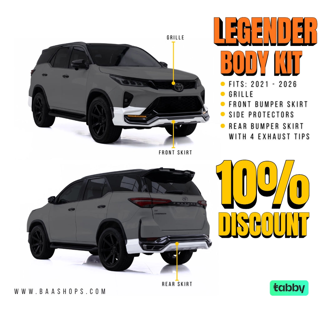 Toyota Fortuner Legender 5-piece exterior upgrade kit, product detail