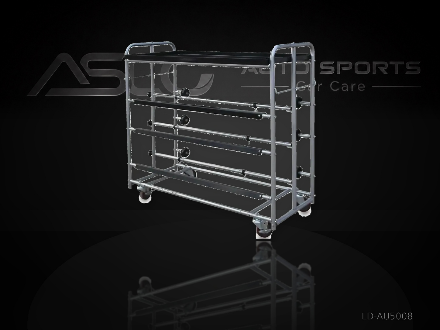 Mobile multi-level automotive workshop rack LD-AU5008