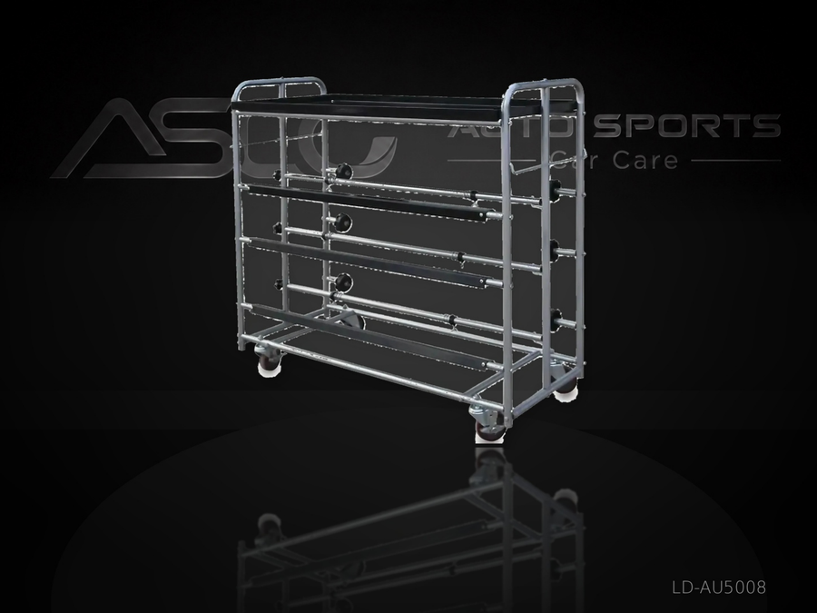 Mobile multi-level automotive workshop rack LD-AU5008