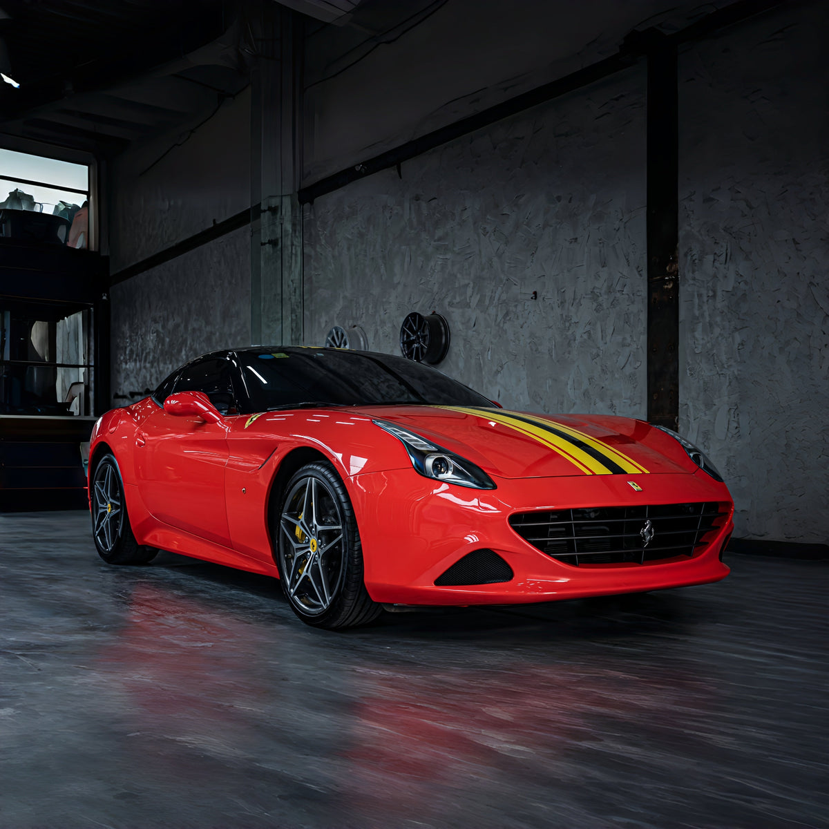 NEOPPF 1004 Ferrari Red angled vehicle showcase