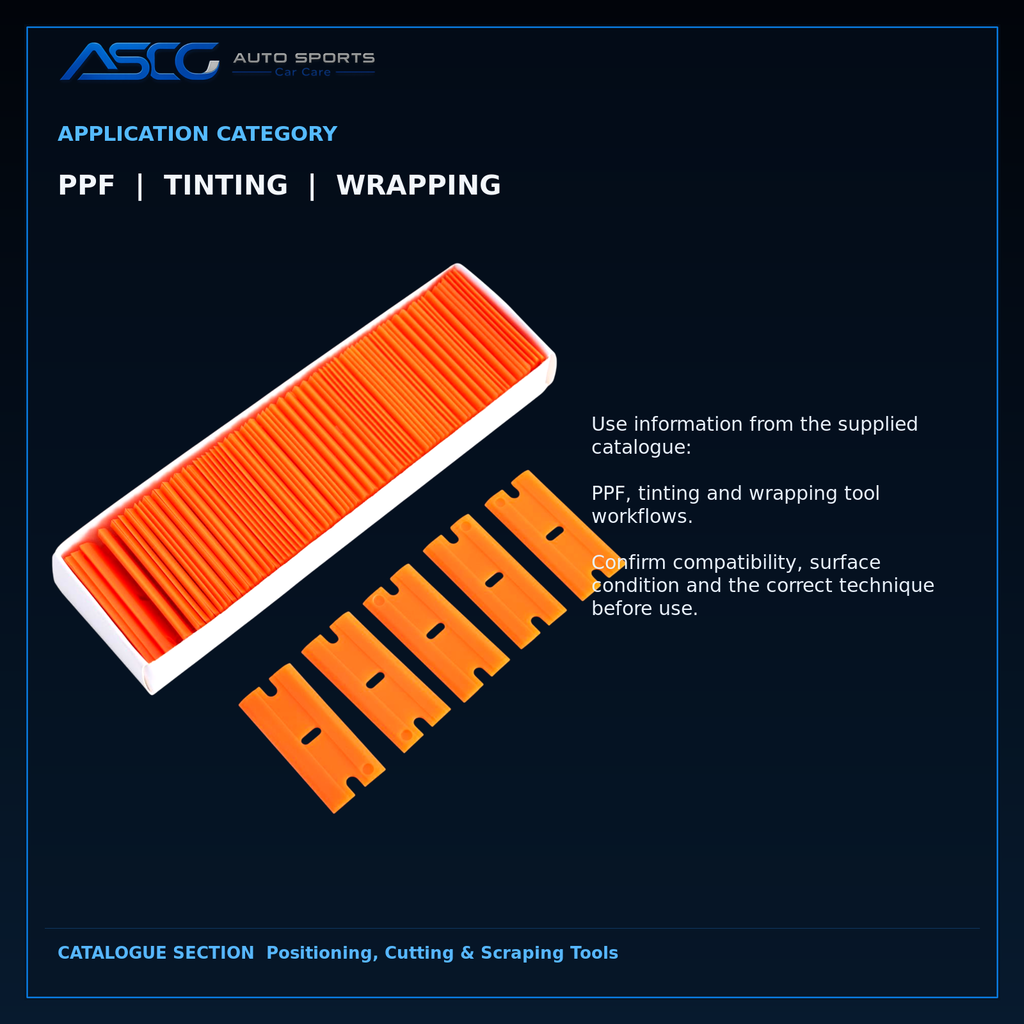 Auto Sport 100-Piece Non-Marring Plastic Razor Blade Set VX-75 catalogue image 4