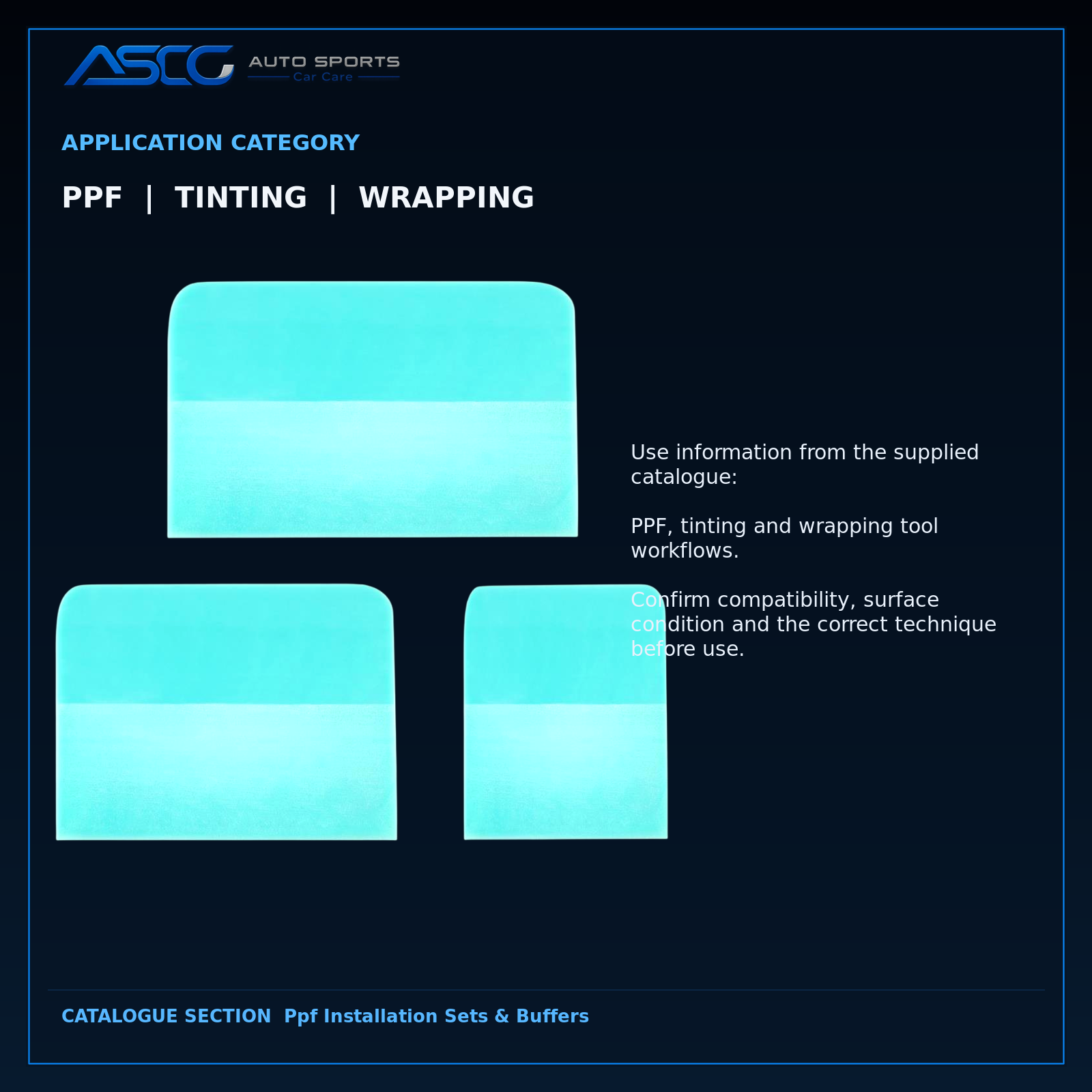 Auto Sport 3-Piece Soft-Touch TPU Squeegee Set VX-7111TB catalogue image 4