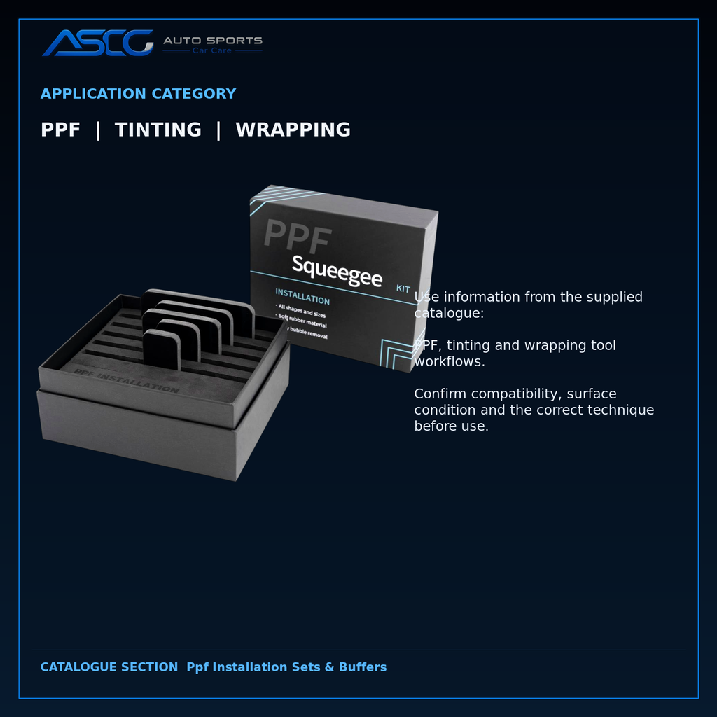 Auto Sport 5-Piece PPF Squeegee Installation Kit VX-7111B-5B catalogue image 4
