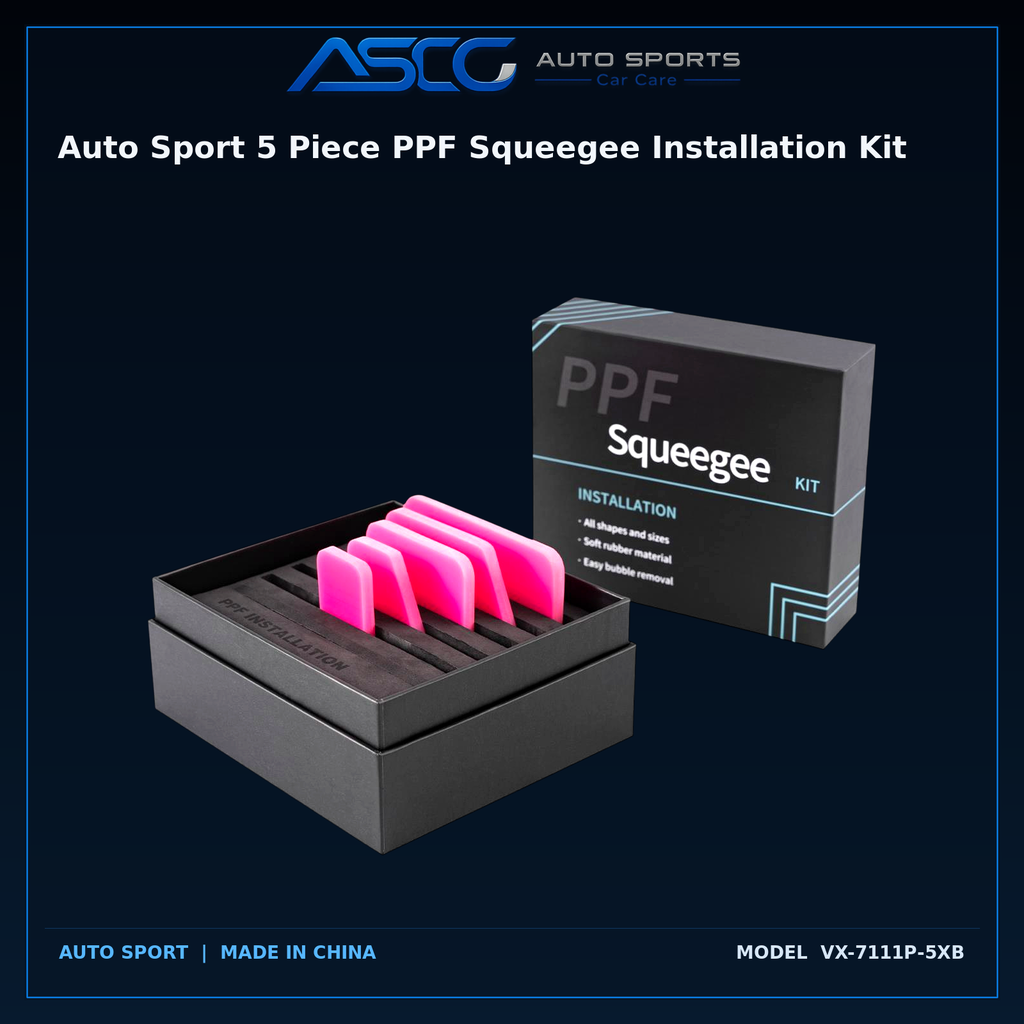 Auto Sport 5 Piece PPF Squeegee Installation Kit VX-7111P-5XB catalogue image 1
