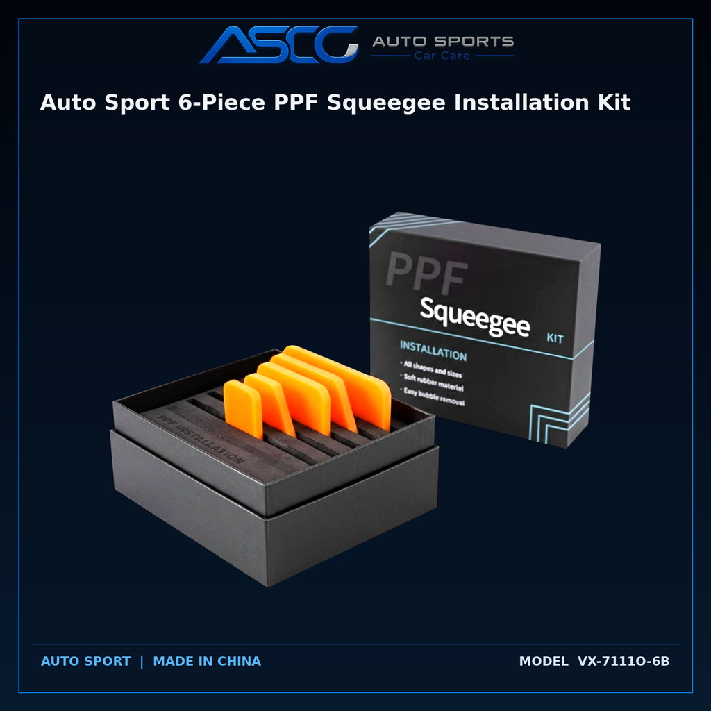 Auto Sport 6-Piece PPF Squeegee Installation Kit VX-7111O-6B catalogue image 1