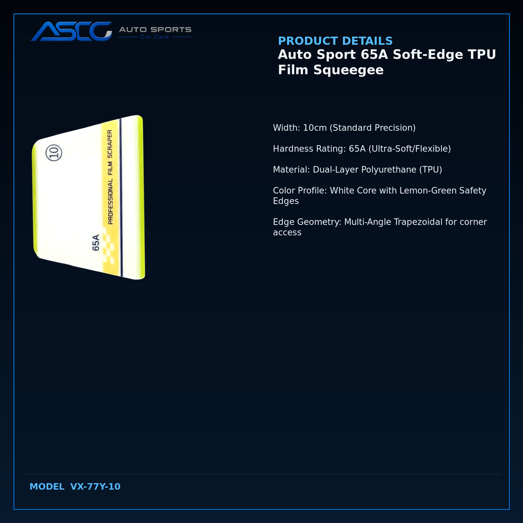 Auto Sport 65A Soft-Edge TPU Film Squeegee VX-77Y-10 catalogue image 3