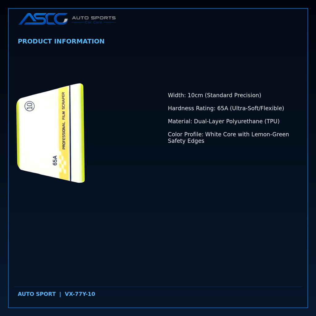 Auto Sport 65A Soft-Edge TPU Film Squeegee VX-77Y-10 catalogue image 5