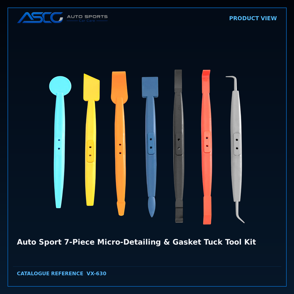 Auto Sport 7-Piece Micro-Detailing & Gasket Tuck Tool Kit VX-630 catalogue image 2