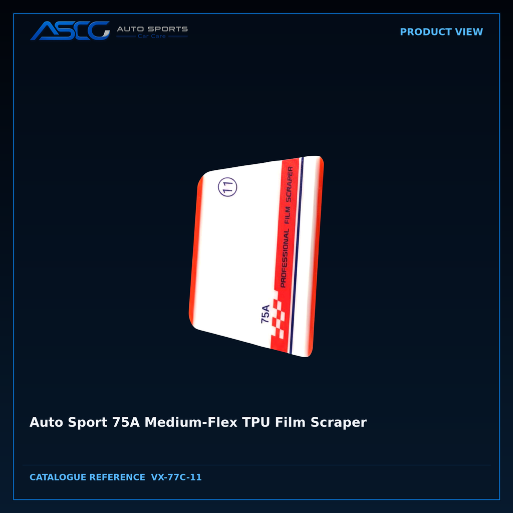 Auto Sport 75A Medium-Flex TPU Film Scraper VX-77C-11 catalogue image 2