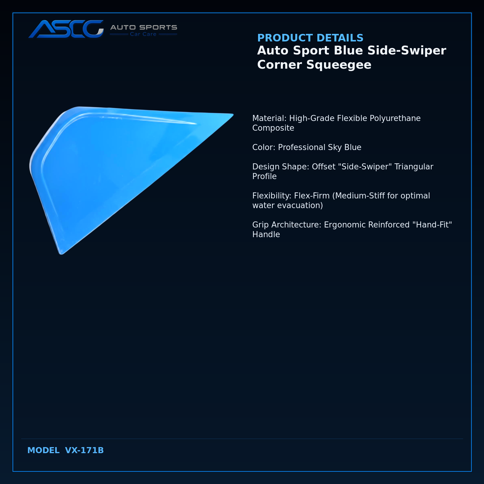 Auto Sport Blue Side-Swiper Corner Squeegee VX-171B catalogue image 3