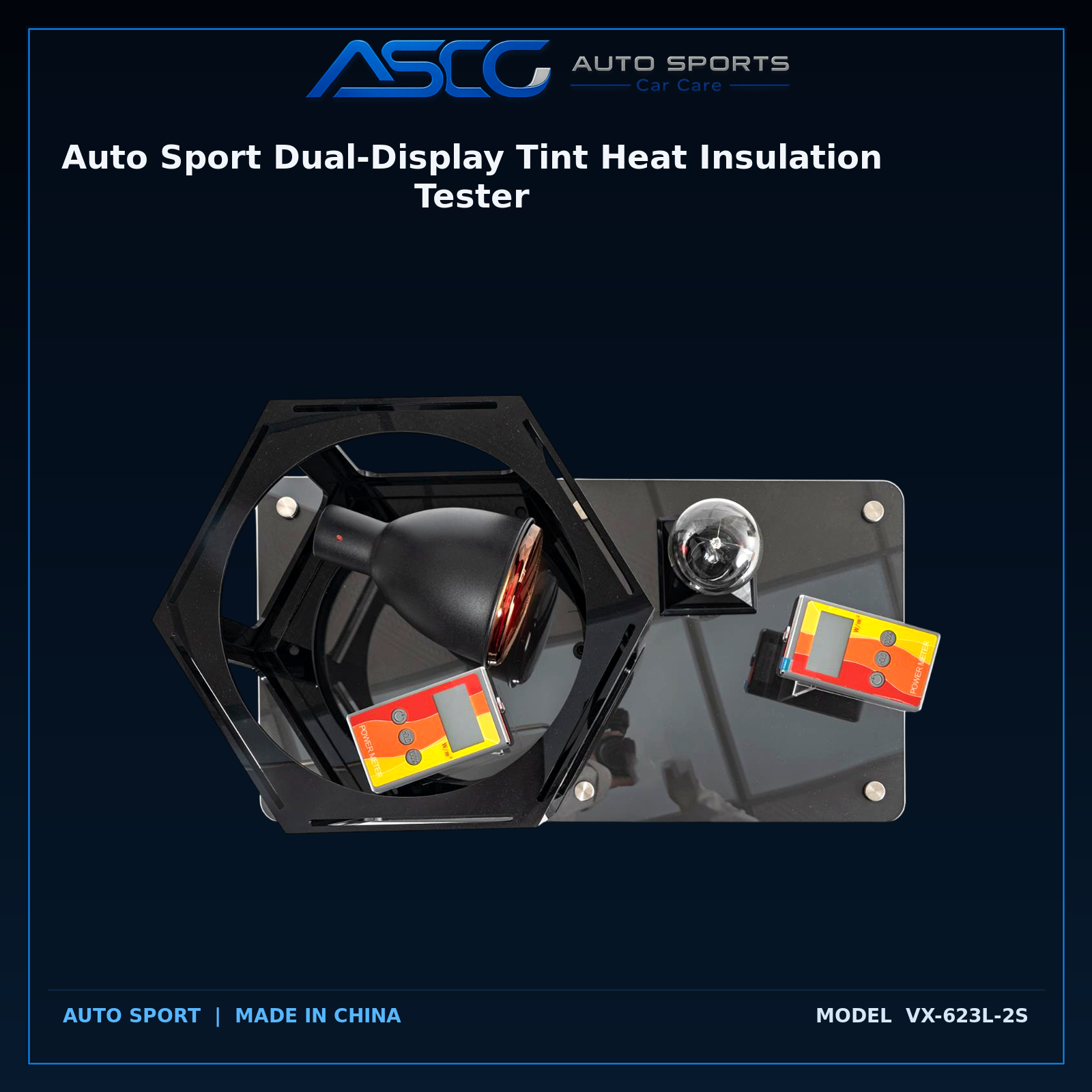 Auto Sport Dual-Display Tint Heat Insulation Tester VX-623L-2S catalogue image 1
