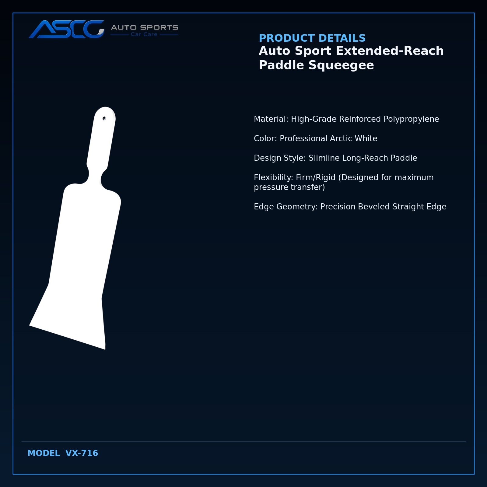 Auto Sport Extended-Reach Paddle Squeegee VX-716 catalogue image 3