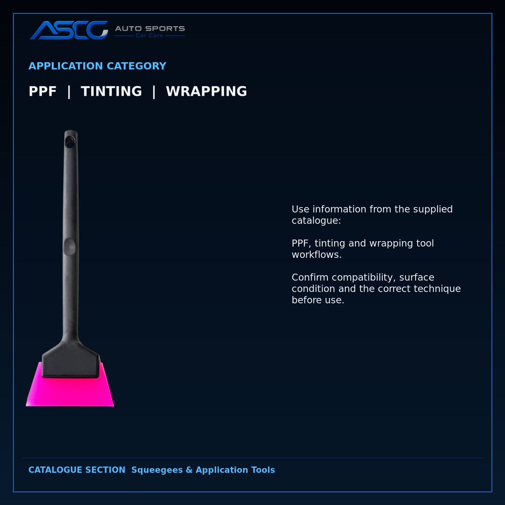 Auto Sport Extra-Long Reach Pink PPF Squeegee VX-35B catalogue image 4