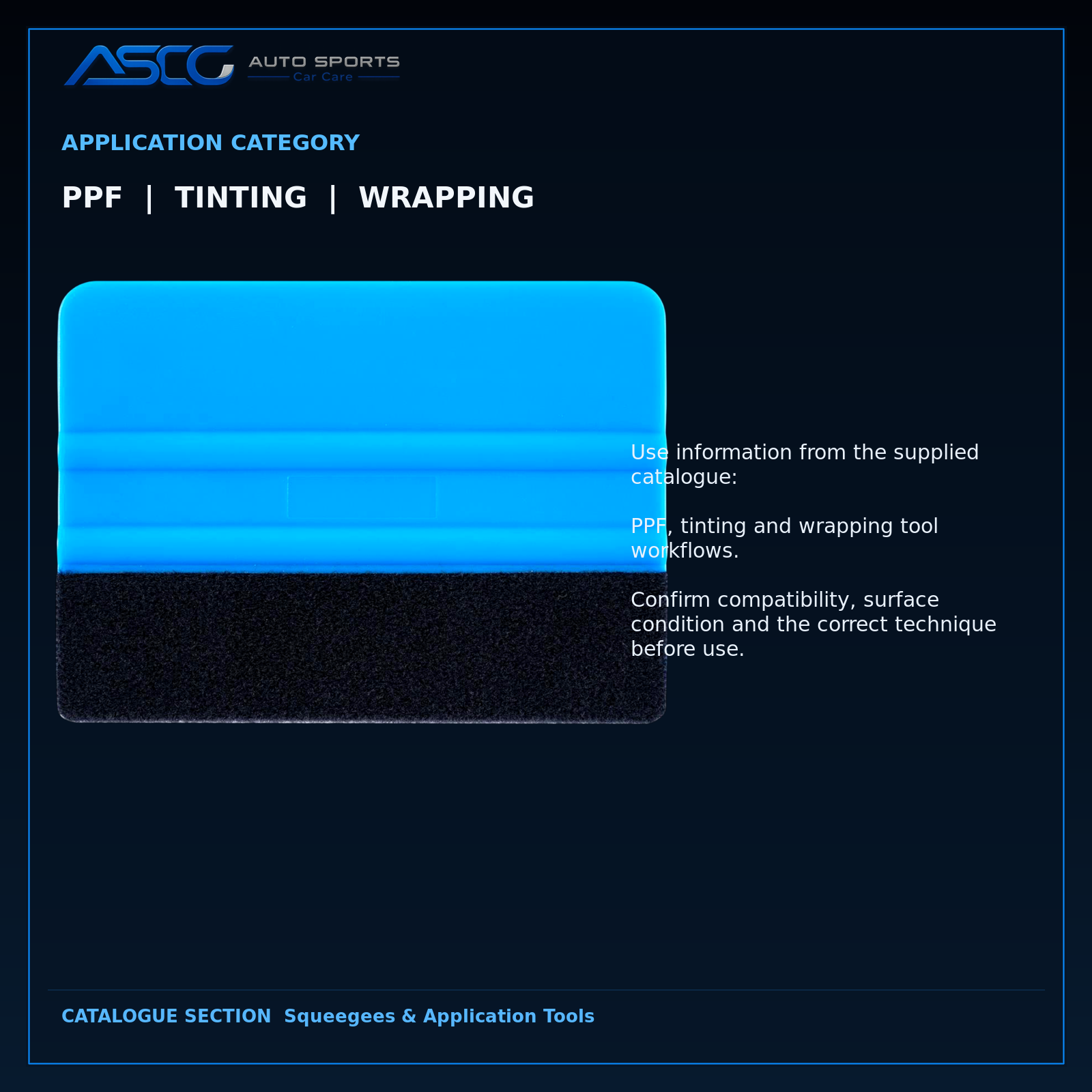 Auto Sport Felt-Edge Applicator Squeegee VX-142F catalogue image 4
