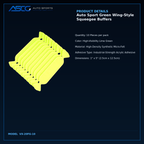 Auto Sport Green Wing-Style Squeegee Buffers VX-20FG-10 catalogue image 3