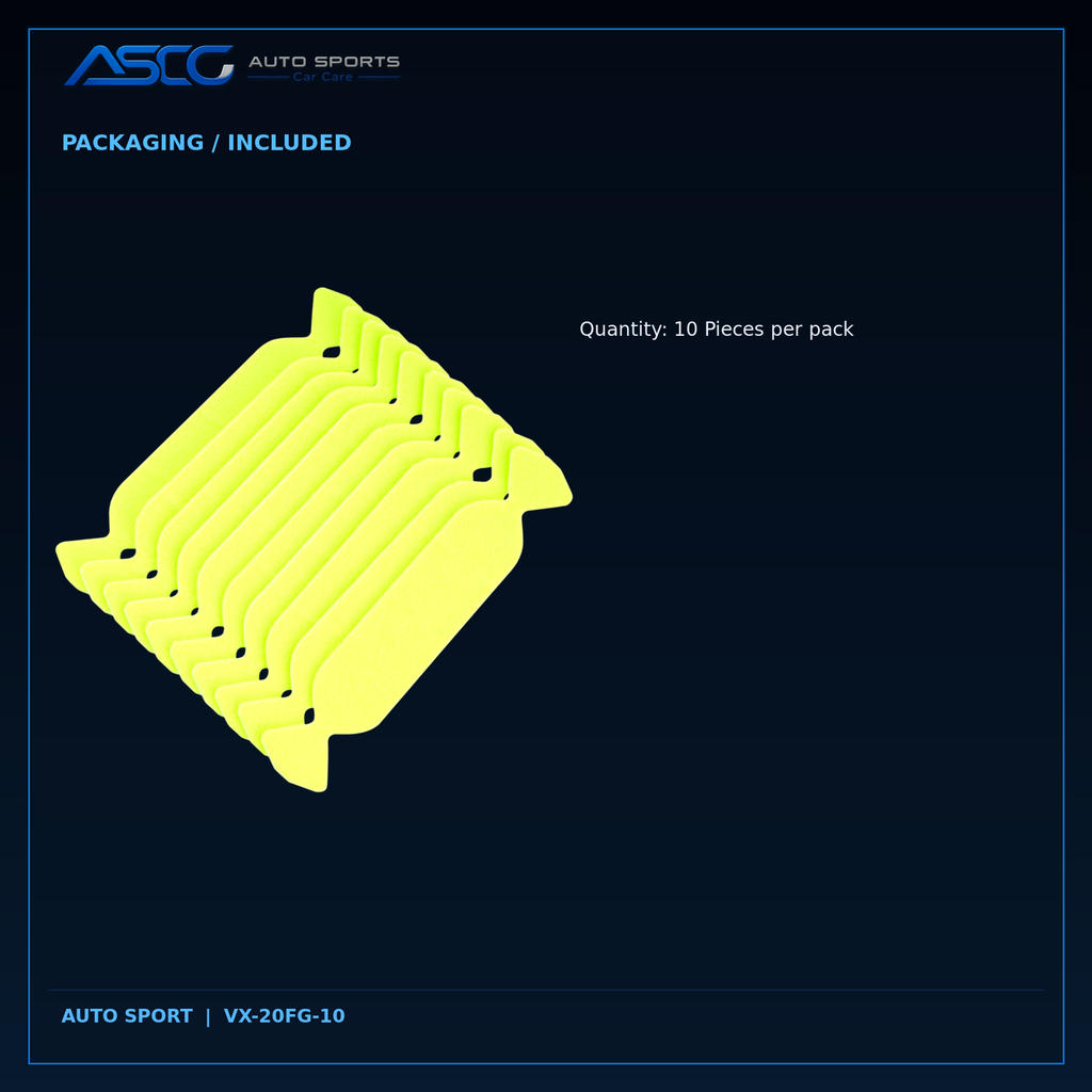 Auto Sport Green Wing-Style Squeegee Buffers VX-20FG-10 catalogue image 5