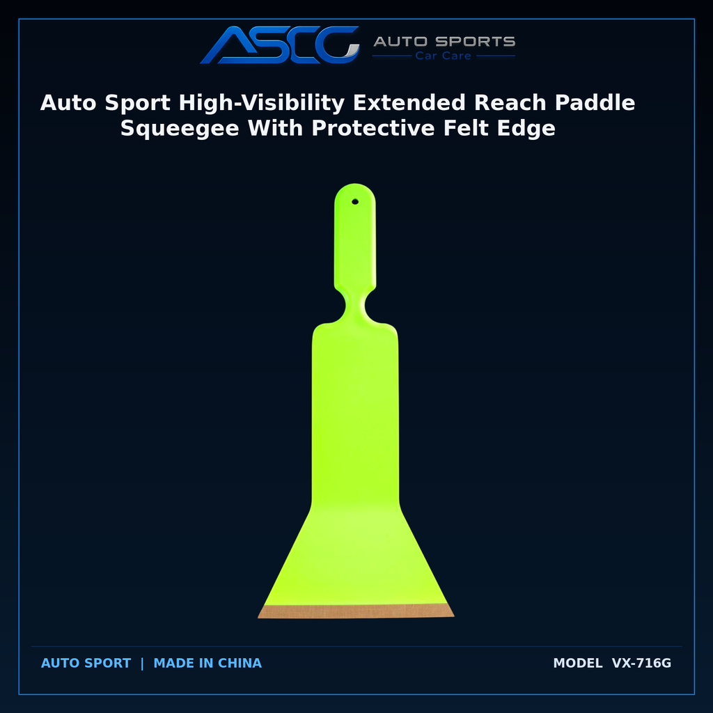 Auto Sport High-Visibility Extended Reach Paddle Squeegee With Protective Felt Edge VX-716G catalogue image 1
