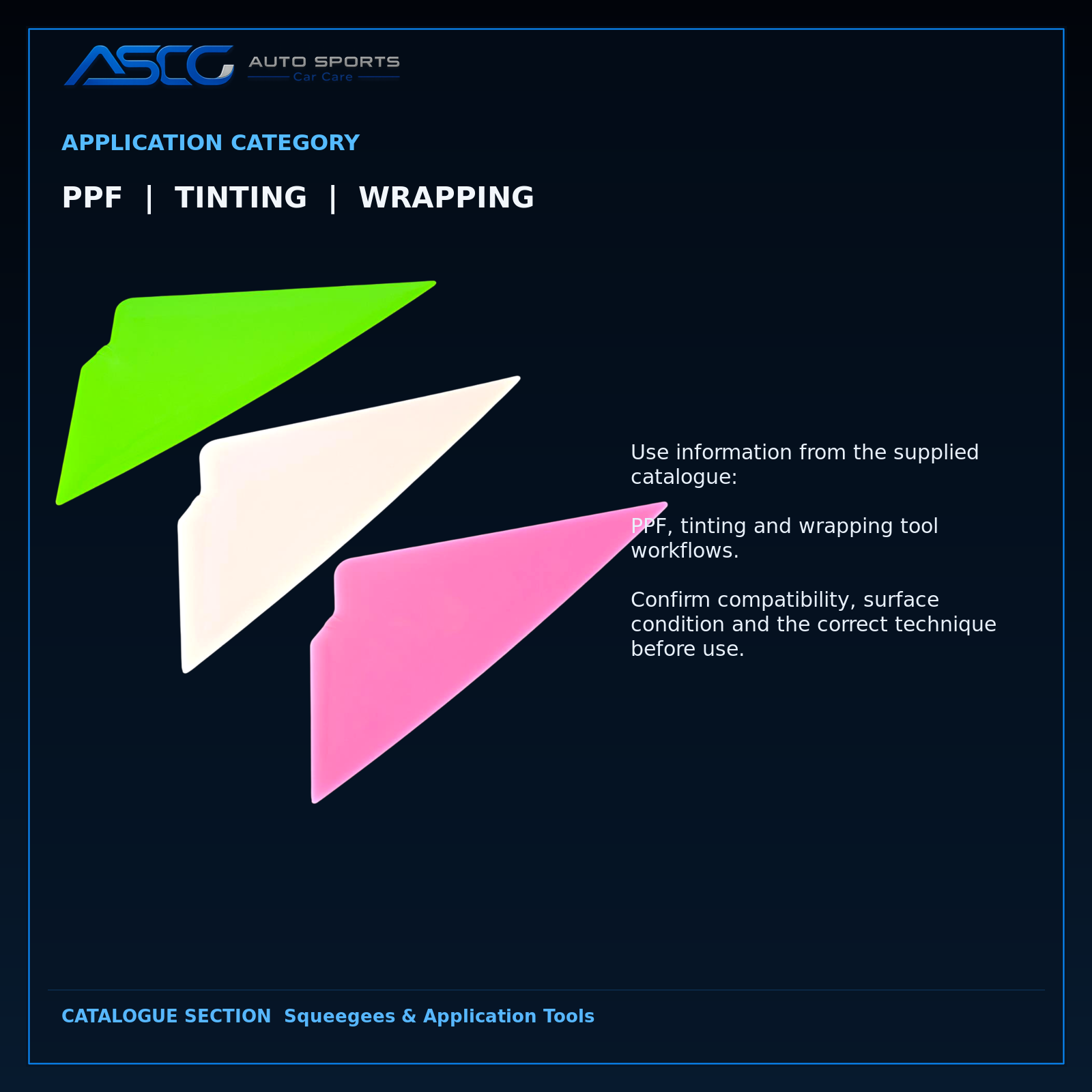 Auto Sport Multi-Flex Tri-Edge Squeegee Set VX-99A catalogue image 4