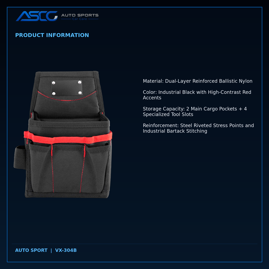 Auto Sport Multi-Pocket Technician Tool Pouch VX-304B catalogue image 5