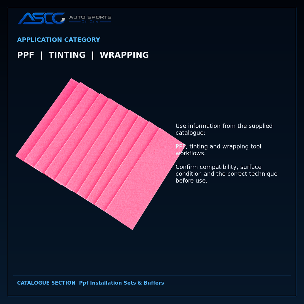 Auto Sport Pink Rectangular Squeegee Buffers VX-20FW-C-10 catalogue image 4