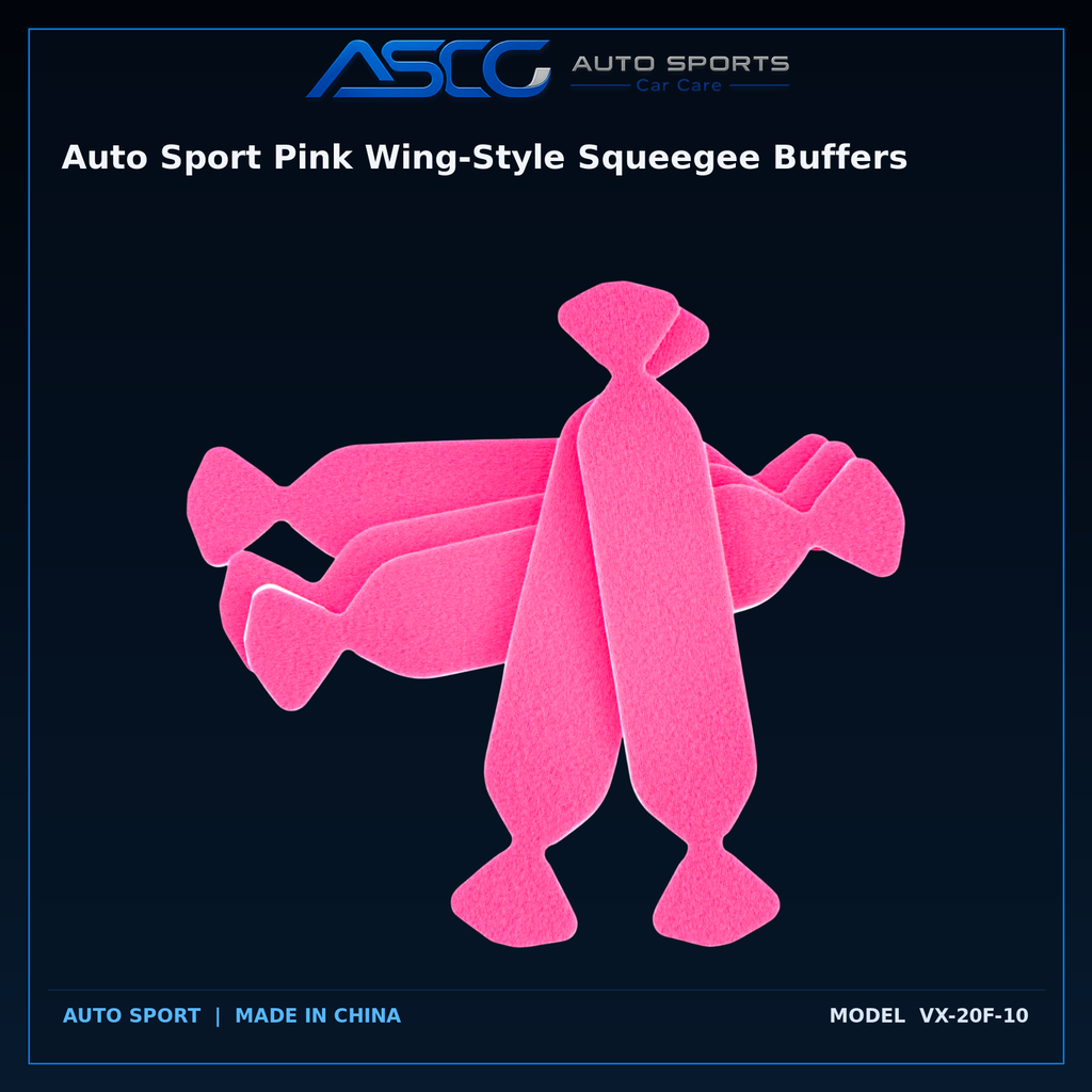 Auto Sport Pink Wing-Style Squeegee Buffers VX-20F-10 catalogue image 1