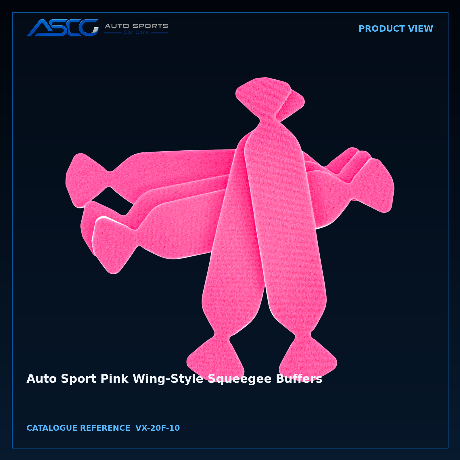 Auto Sport Pink Wing-Style Squeegee Buffers VX-20F-10 catalogue image 2