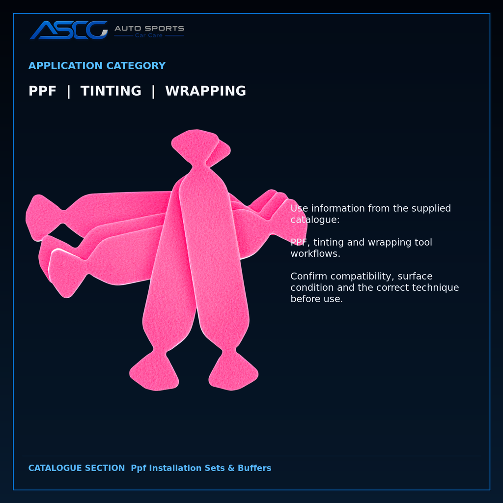 Auto Sport Pink Wing-Style Squeegee Buffers VX-20F-10 catalogue image 4