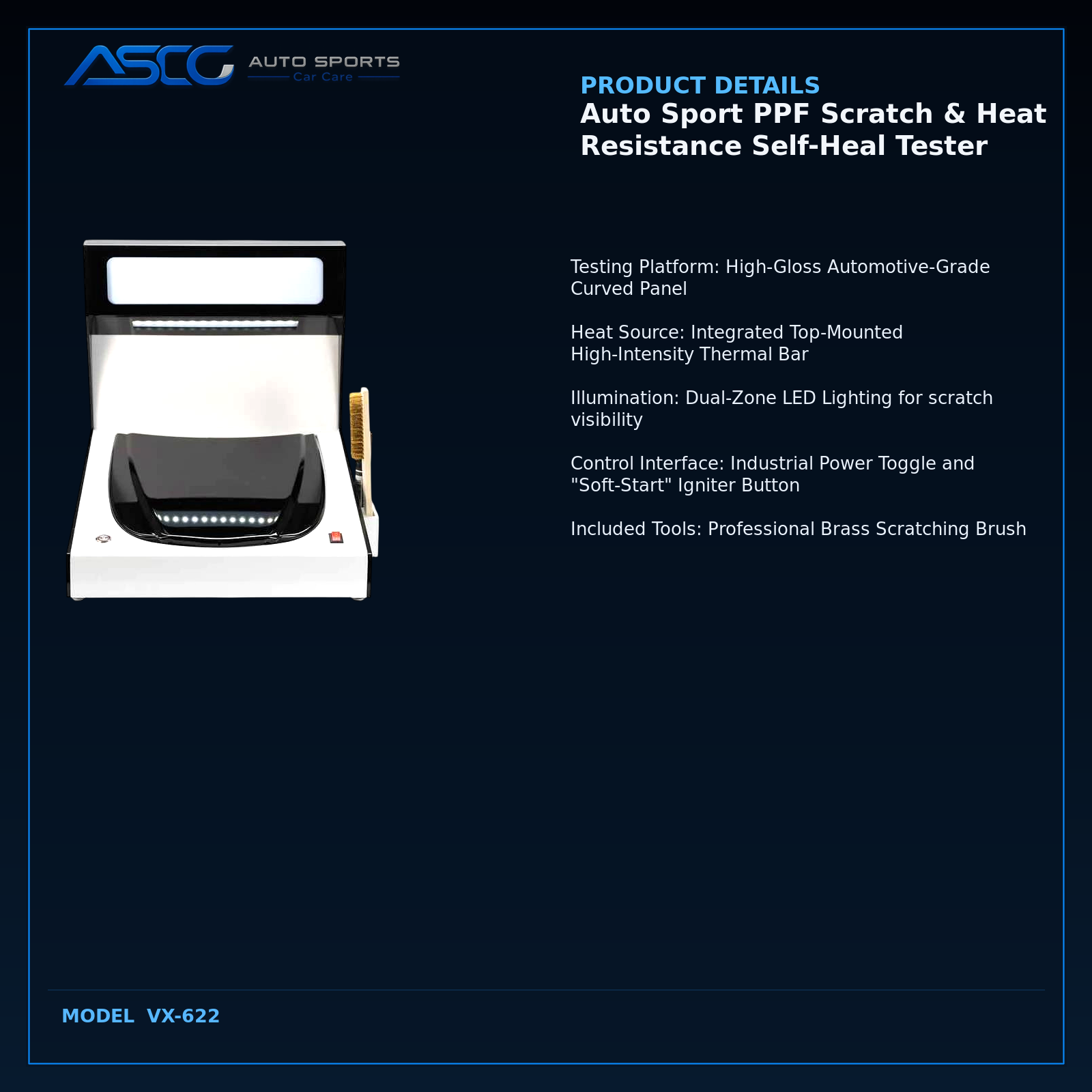 Auto Sport PPF Scratch & Heat Resistance Self-Heal Tester VX-622 catalogue image 3