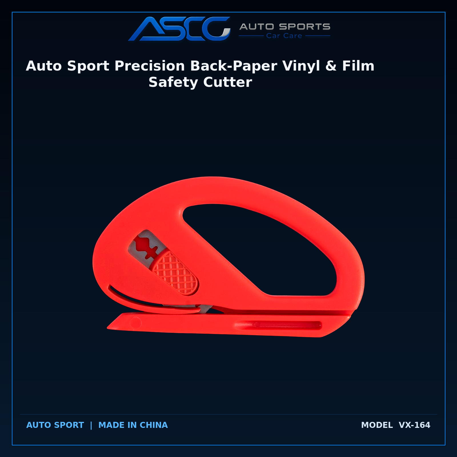 Auto Sport Precision Back-Paper Vinyl & Film Safety Cutter VX-164 catalogue image 1