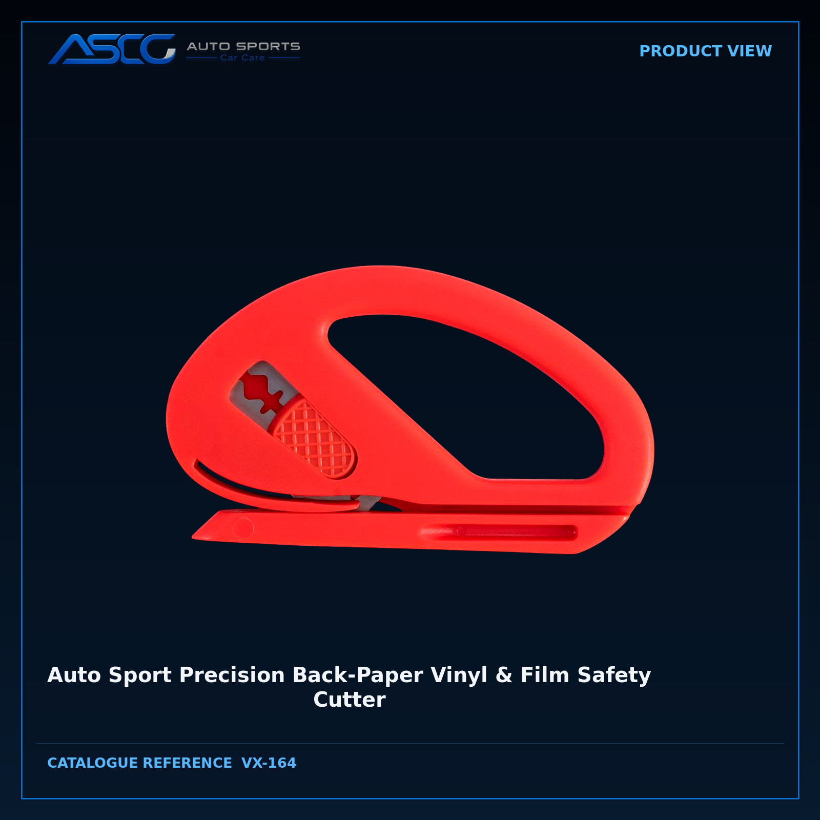 Auto Sport Precision Back-Paper Vinyl & Film Safety Cutter VX-164 catalogue image 2