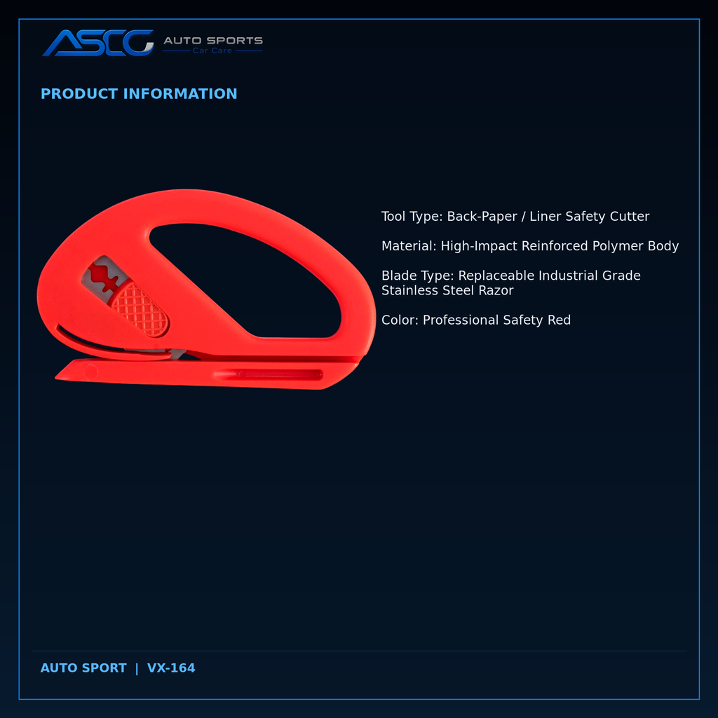 Auto Sport Precision Back-Paper Vinyl & Film Safety Cutter VX-164 catalogue image 5