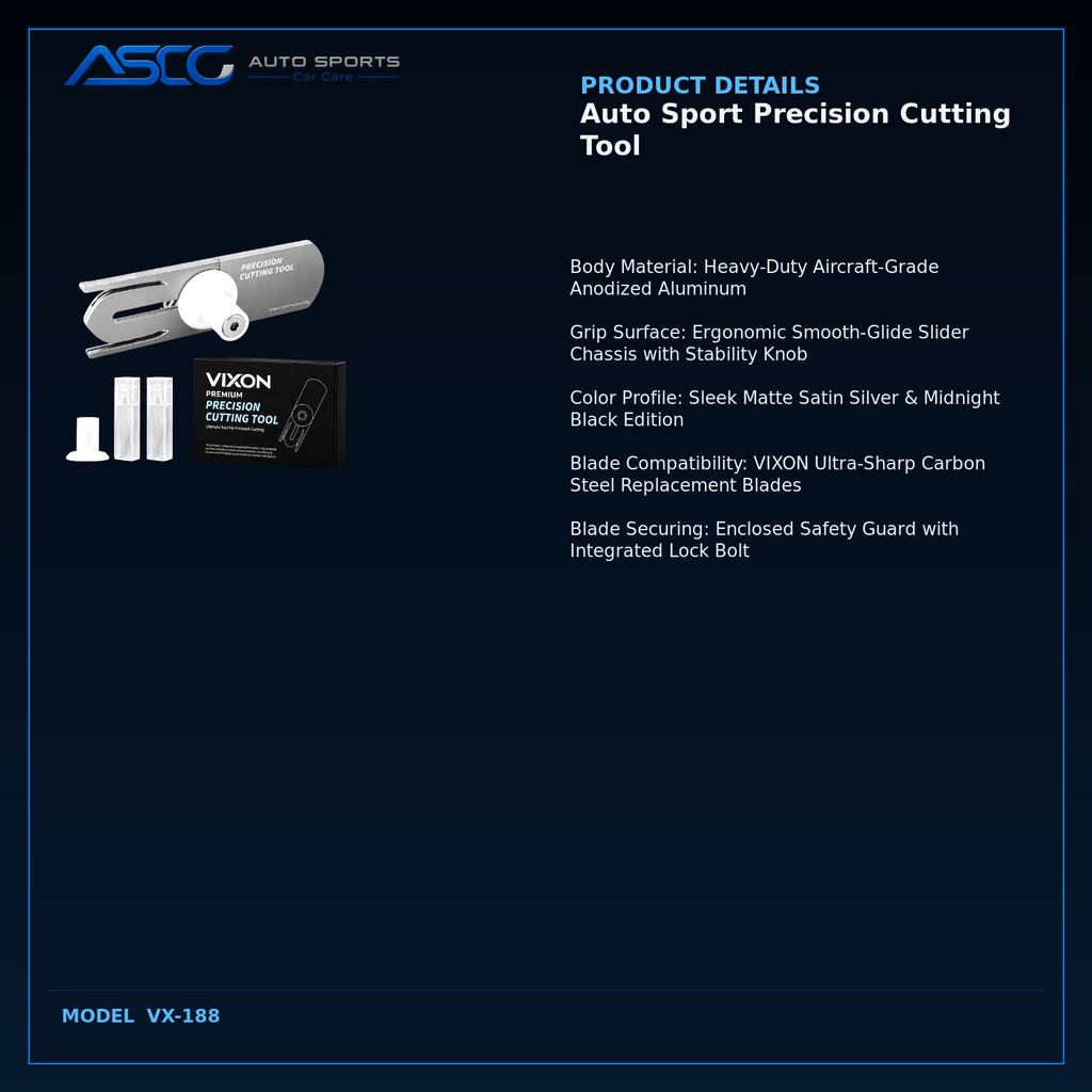 Auto Sport Precision Cutting Tool VX-188 catalogue image 3