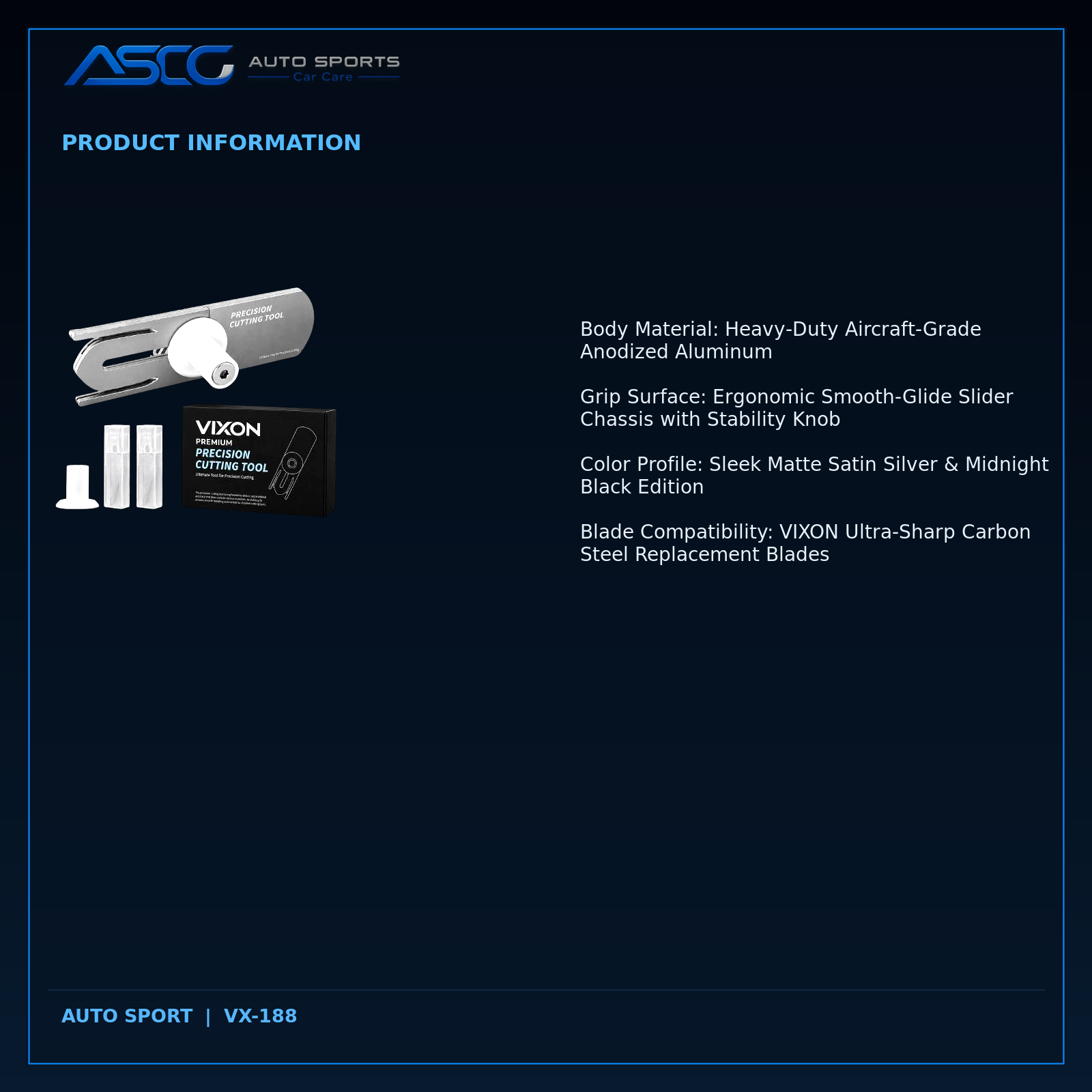 Auto Sport Precision Cutting Tool VX-188 catalogue image 5