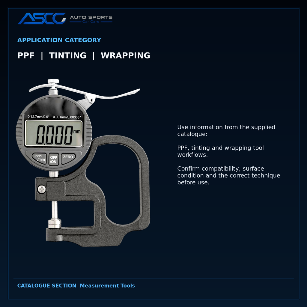 Auto Sport Precision PPF & Tint Thickness Gauge VX-206 catalogue image 4