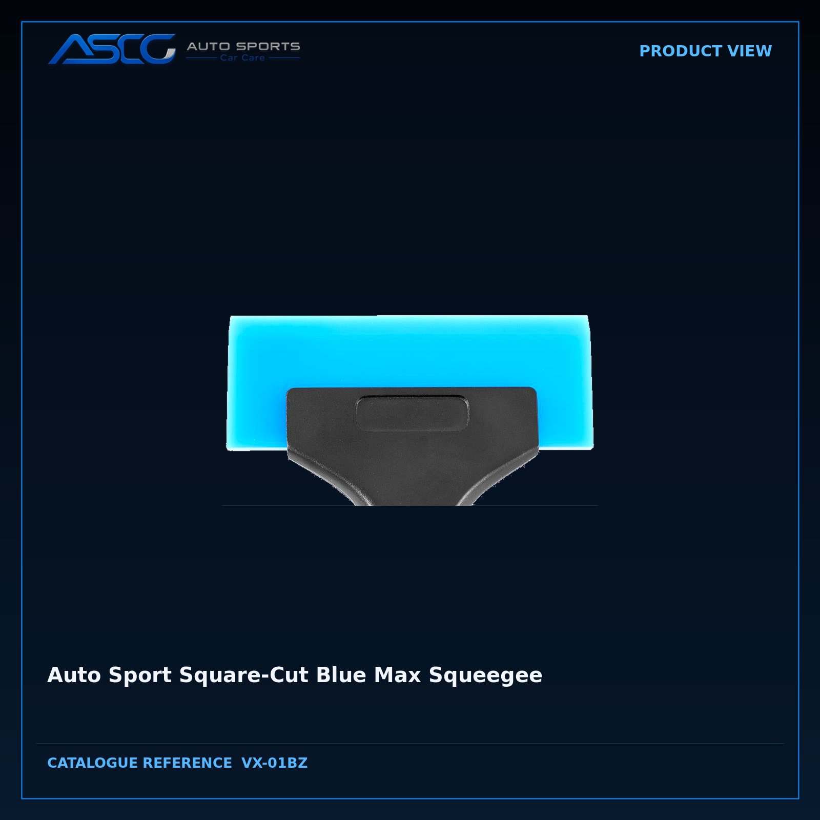 Auto Sport Square-Cut Blue Max Squeegee VX-01BZ catalogue image 2