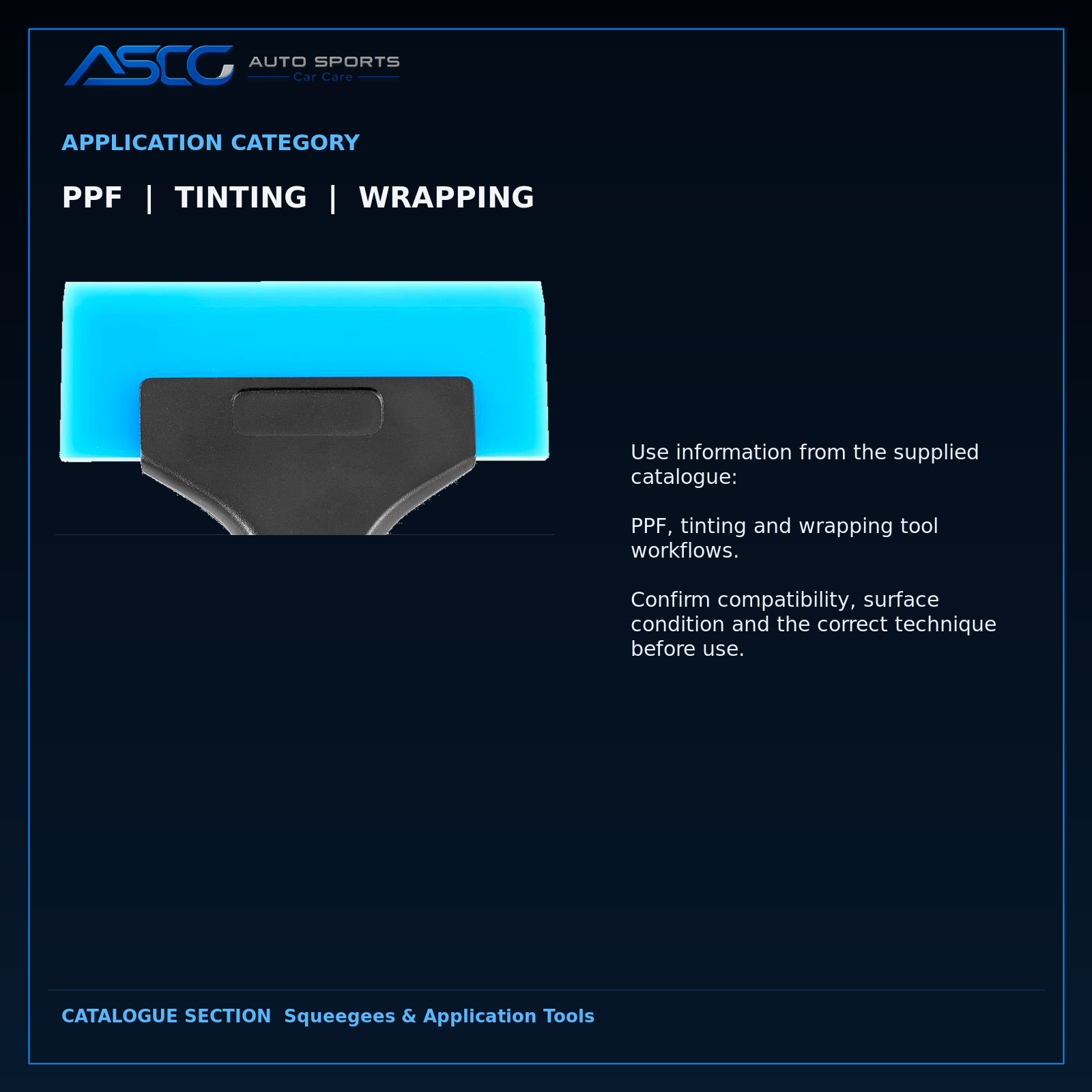 Auto Sport Square-Cut Blue Max Squeegee VX-01BZ catalogue image 4