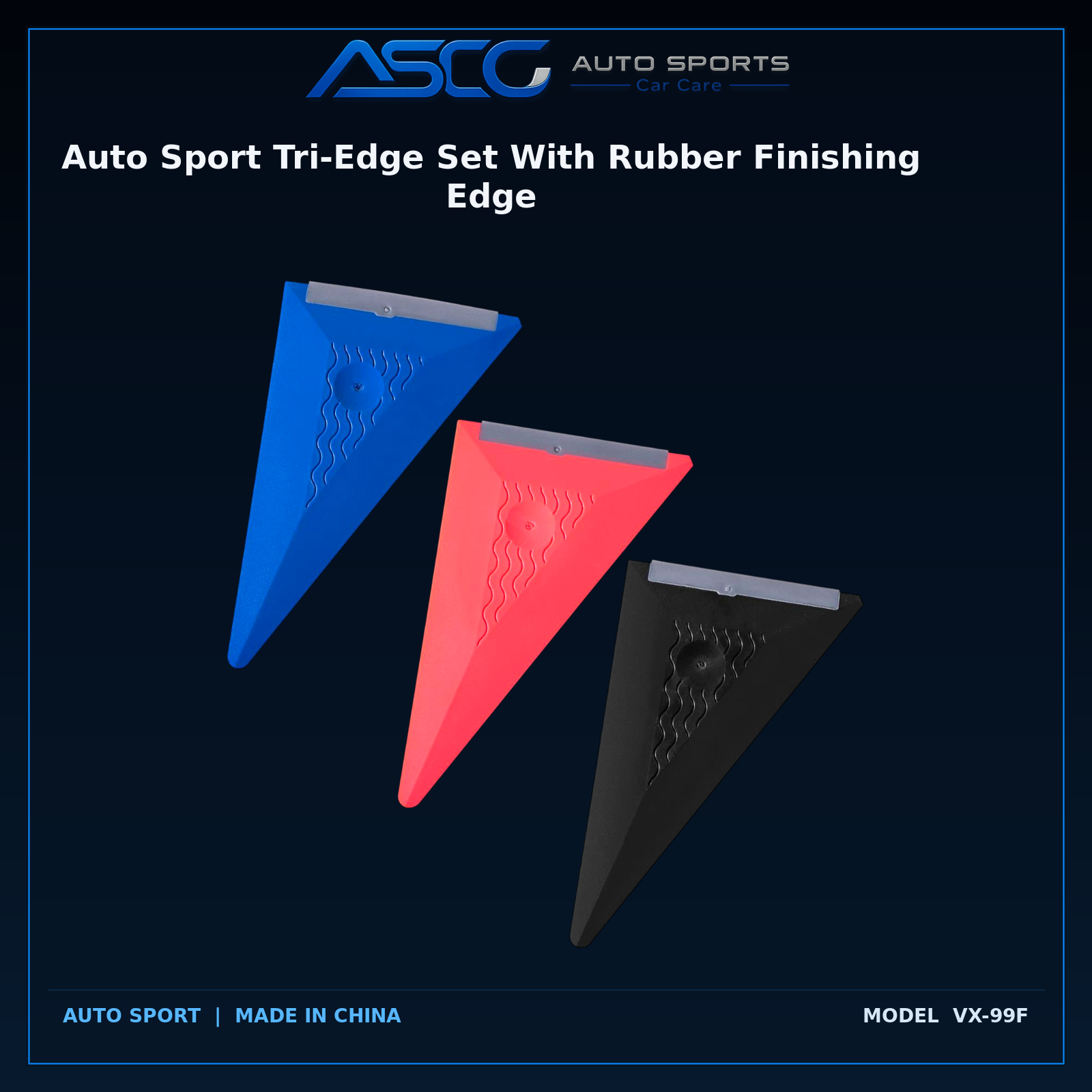 Auto Sport Tri-Edge Set With Rubber Finishing Edge VX-99F catalogue image 1