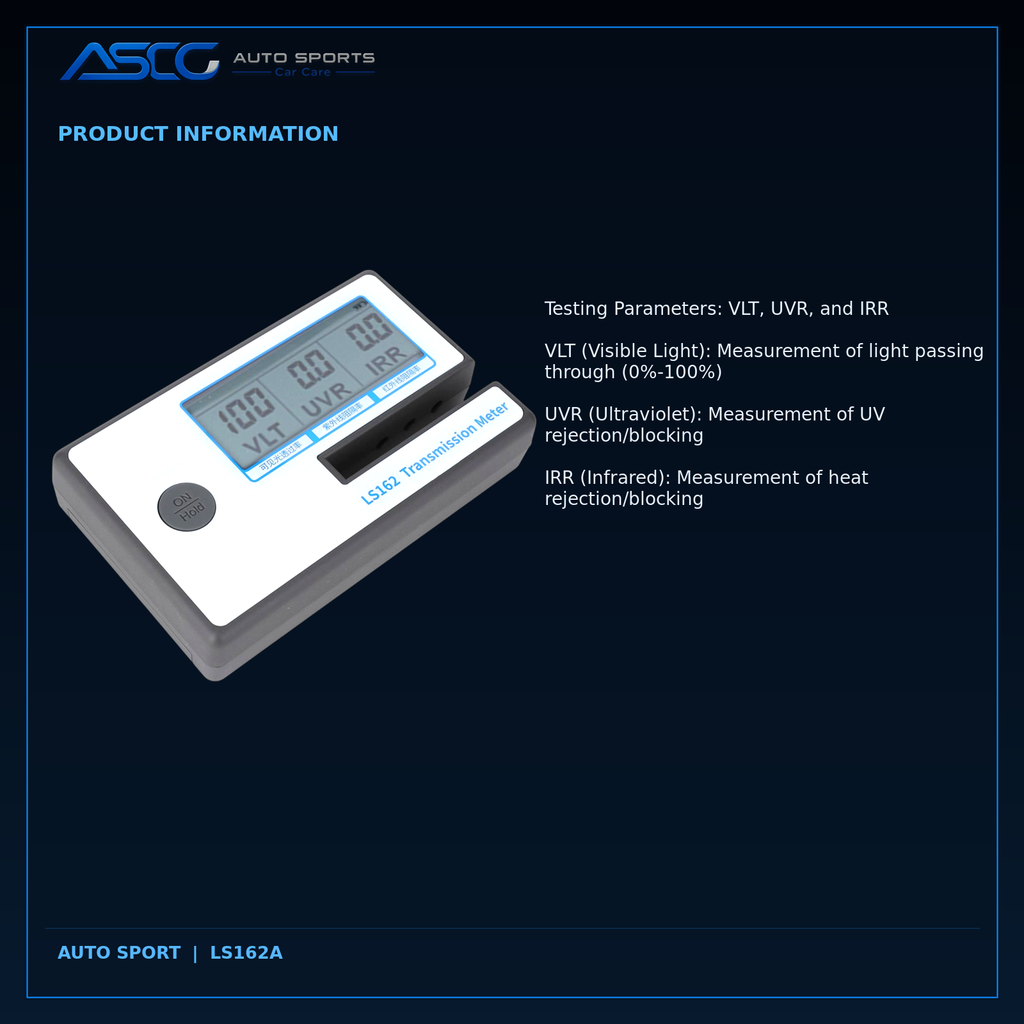 Auto Sport Triple Band Film Transmission Automotive Meter LS162A catalogue image 5