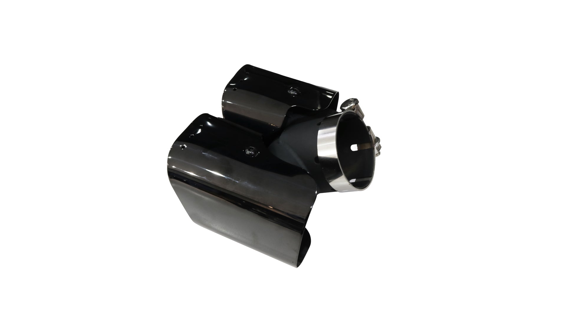 Land Rover Defender black exhaust pipe set with support bracket — original image 4