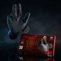Grippaz black nitrile grip gloves, XL, 50-piece box