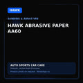 HAWK abrasive paper AA60, image on dark background