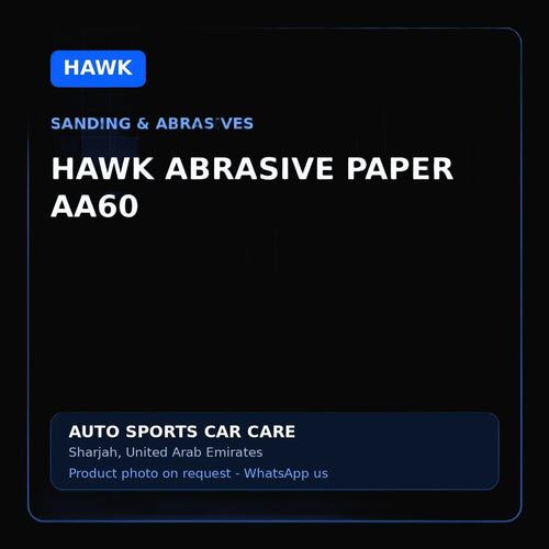 HAWK abrasive paper AA60, image on dark background