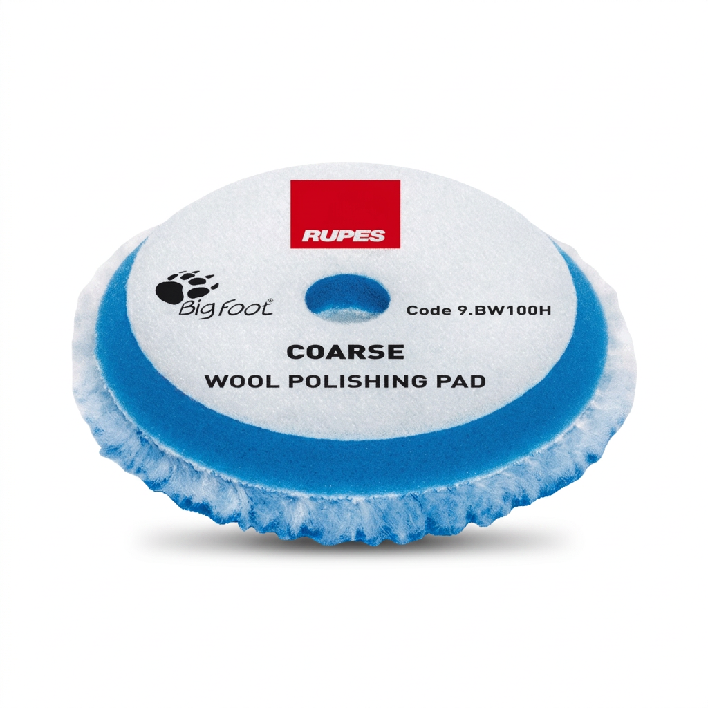 RUPES BLUE WOOL PAD COARSE 80/90MM