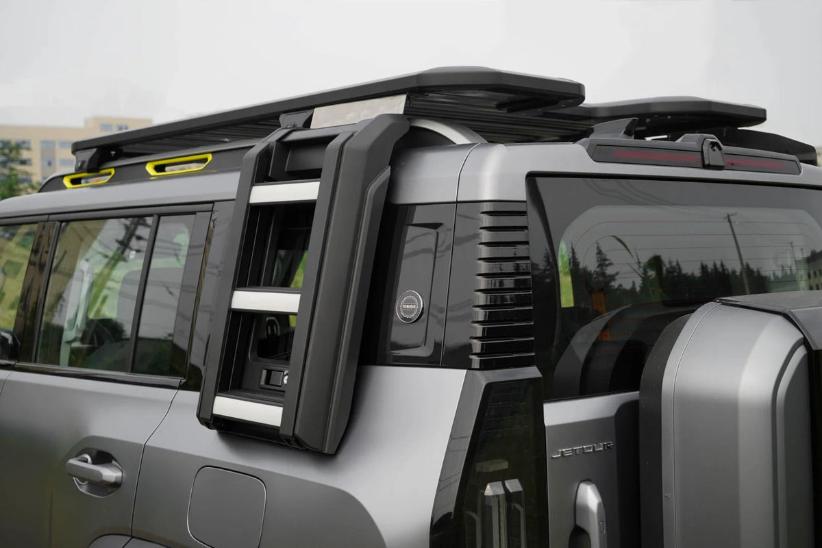 Jetour T2 Rear Ladder – Defender Design (Silver) – AUTO SPORTS CAR CARE (view 5)