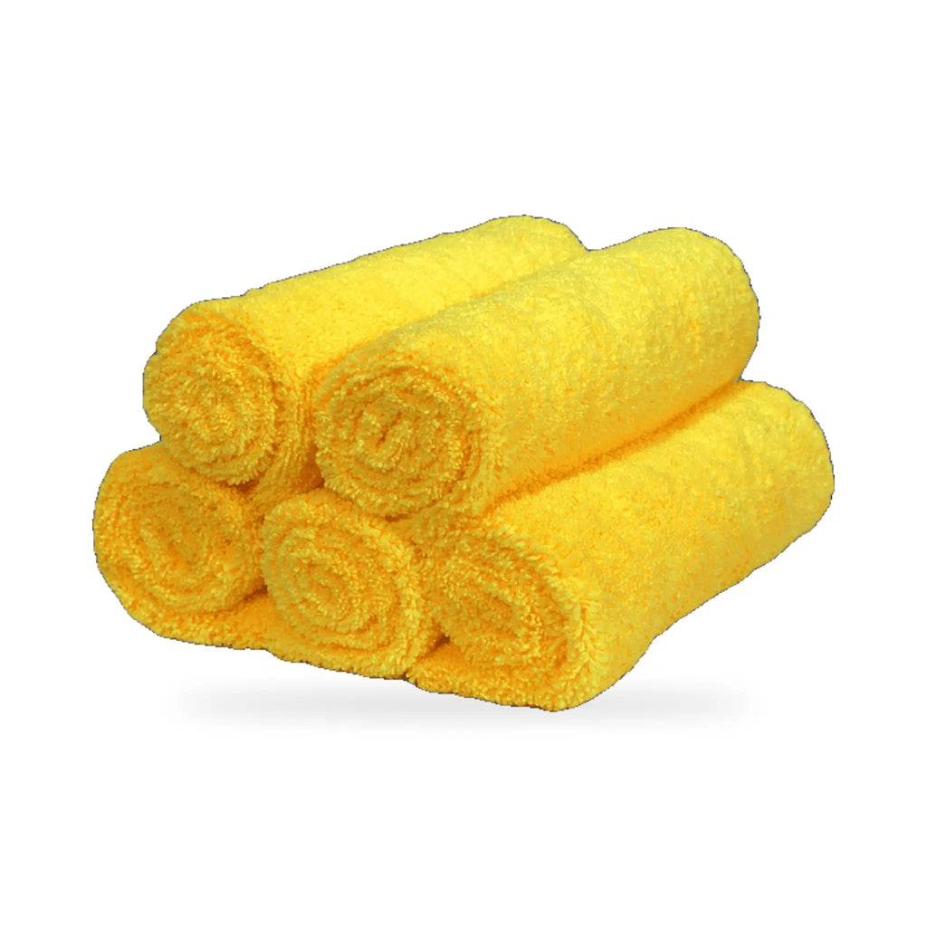 MaxShine Polish Removal Microfiber Towel – Yellow, 380GSM, 40 x 60 cm, 1240605Y, 5 Pack – MaxShine - AUTO SPORTS CAR CARE