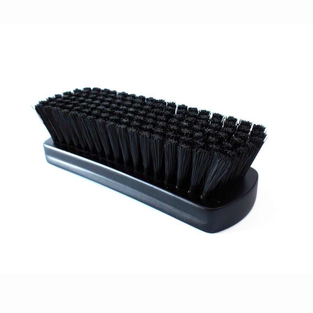 Official MaxShine 7012001 black textile and leather cleaning brush, bristle close-up.